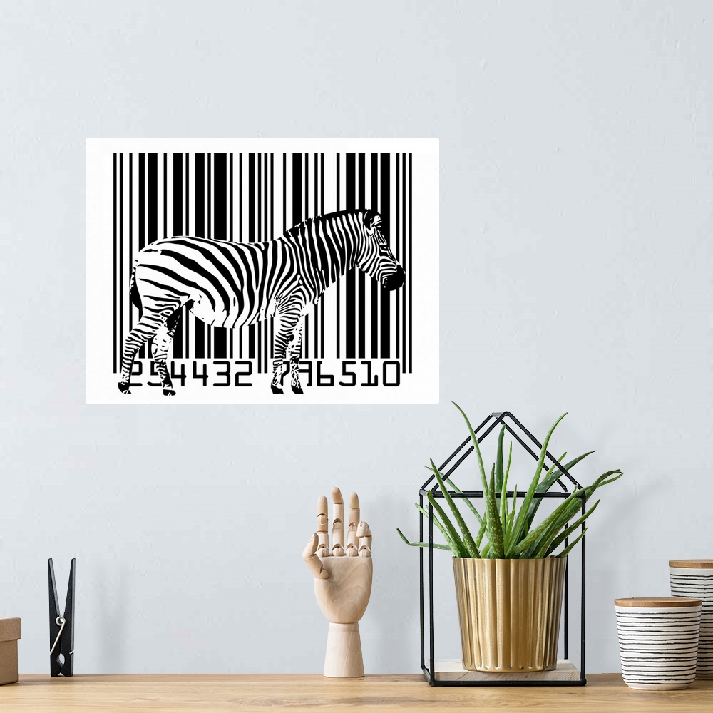 A bohemian room featuring Zebra on Barcode