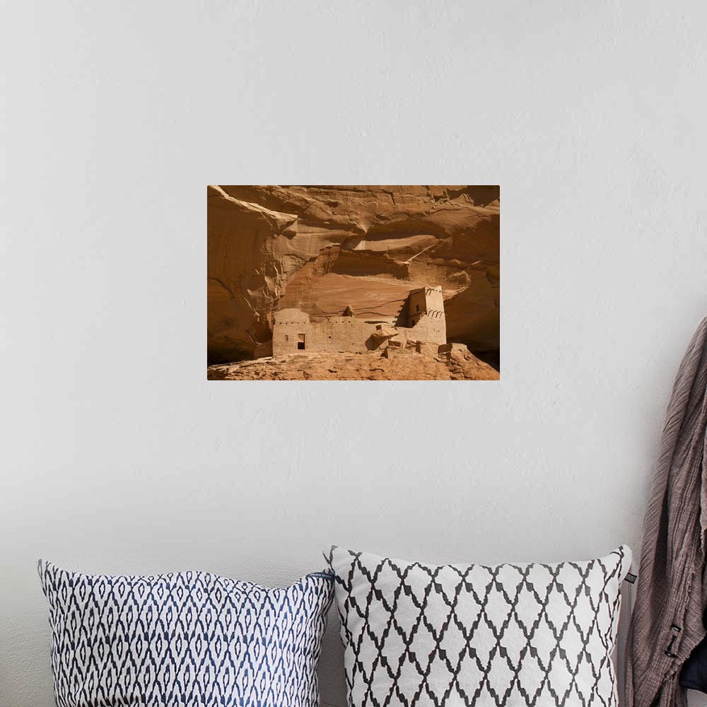 A bohemian room featuring Anasazi Indian cliff dwellings, Canyon de Chelly National Monument, Arizona