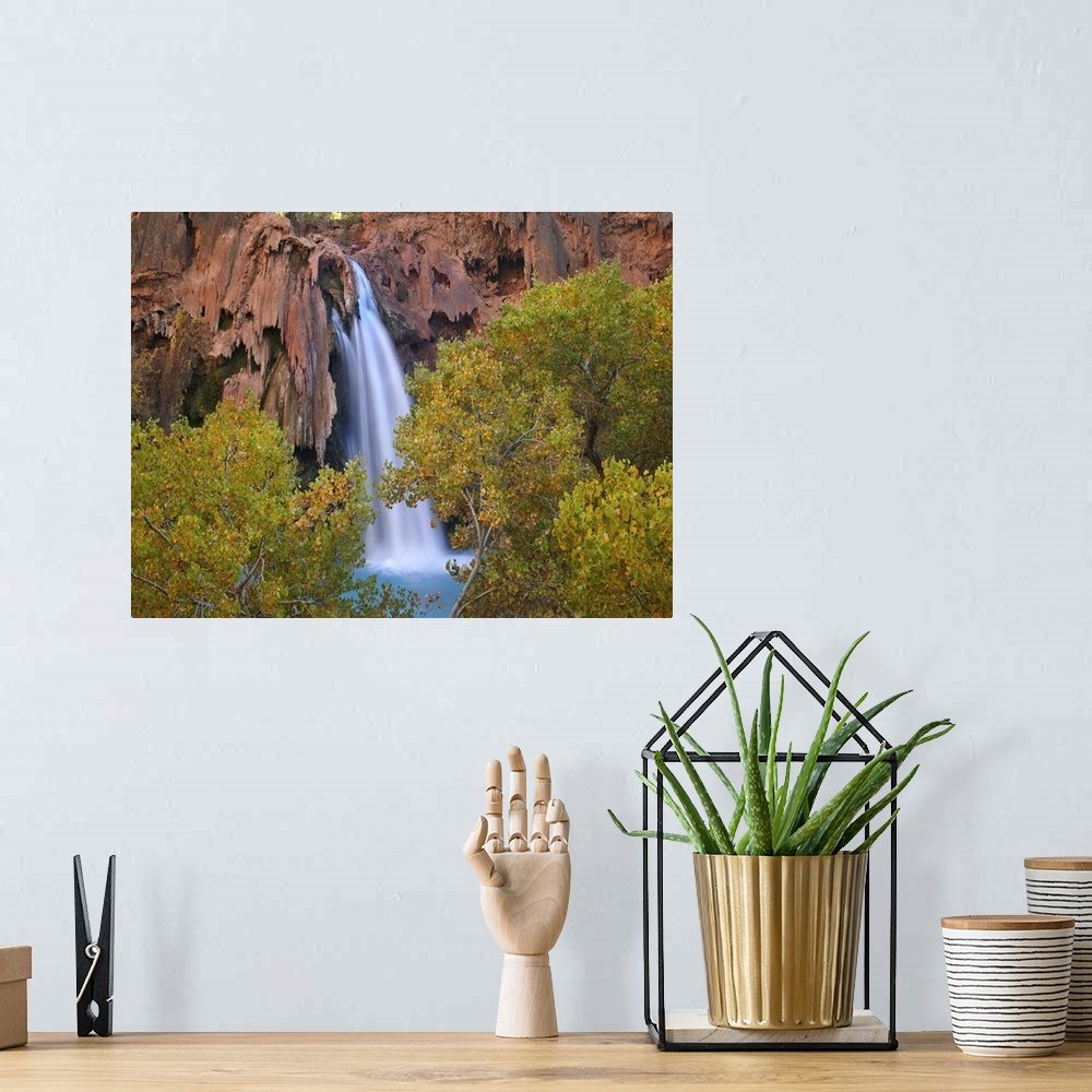 A bohemian room featuring Havasu Falls, Grand Canyon, Arizona