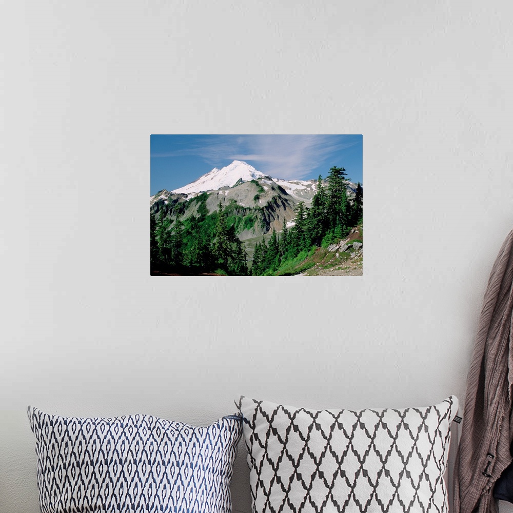A bohemian room featuring Mt Baker, Cascade Mountains, Washington