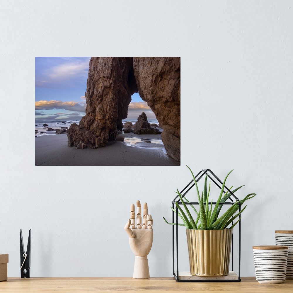 A bohemian room featuring Sea arch, El Matador State Beach, California