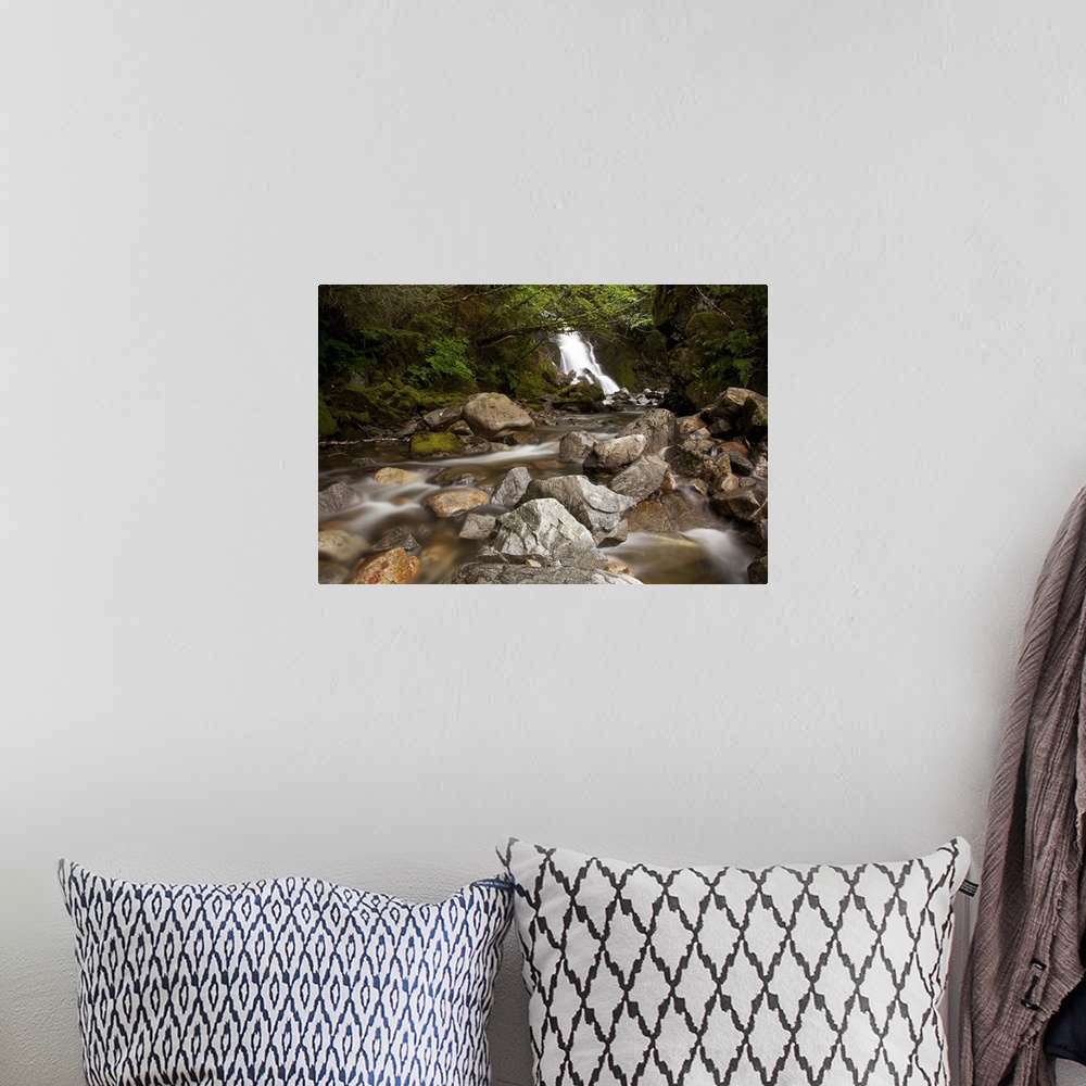 A bohemian room featuring Unnamed waterfall along South Tongass Highway, Ketchikan, Alaska, USA