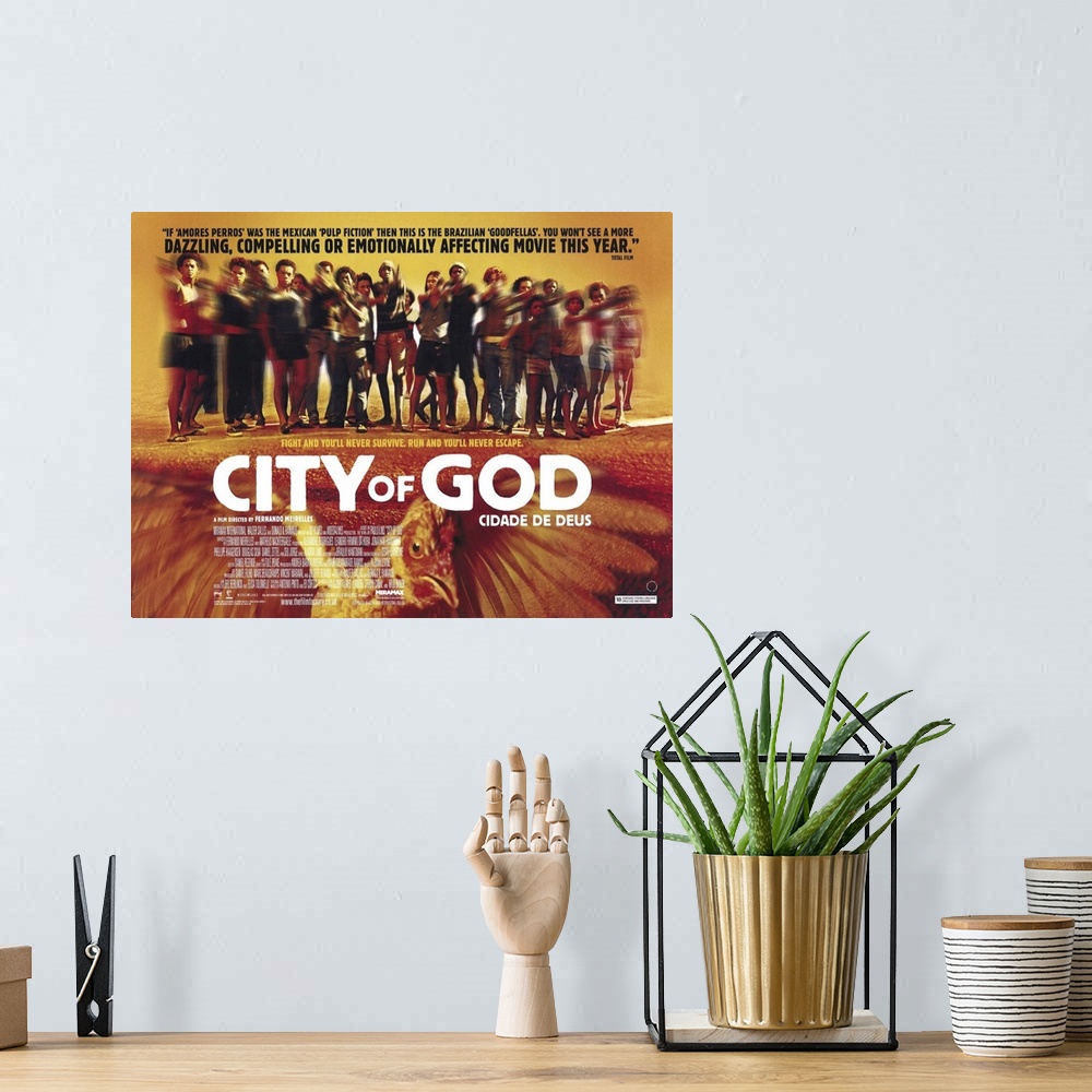 A bohemian room featuring City of God (2003)