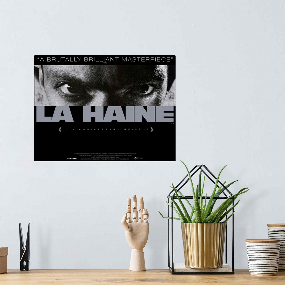 A bohemian room featuring La Haine (1995)