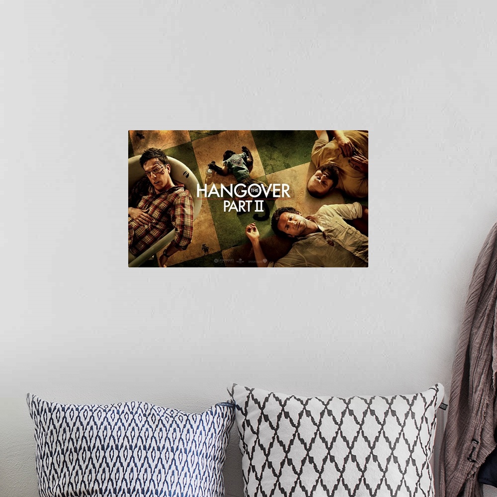 A bohemian room featuring The Hangover Part II - Movie Poster