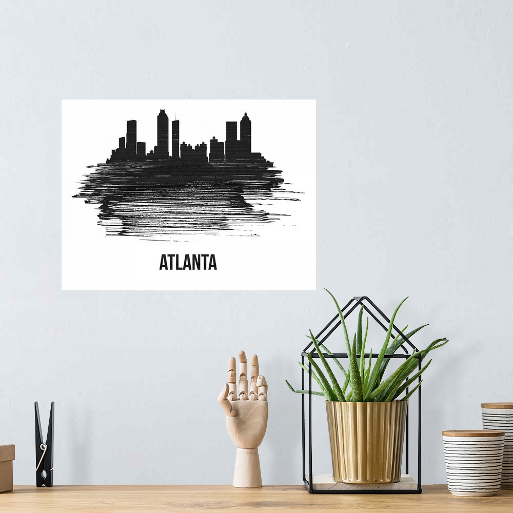 A bohemian room featuring Atlanta Skyline