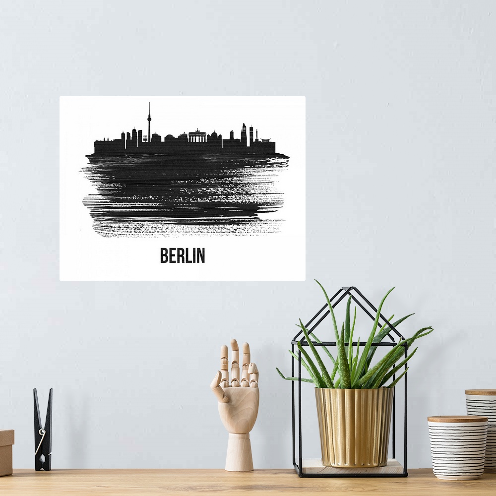 A bohemian room featuring Berlin Skyline