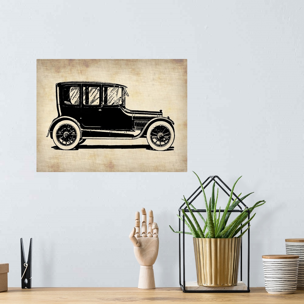 A bohemian room featuring Classic Old Car I