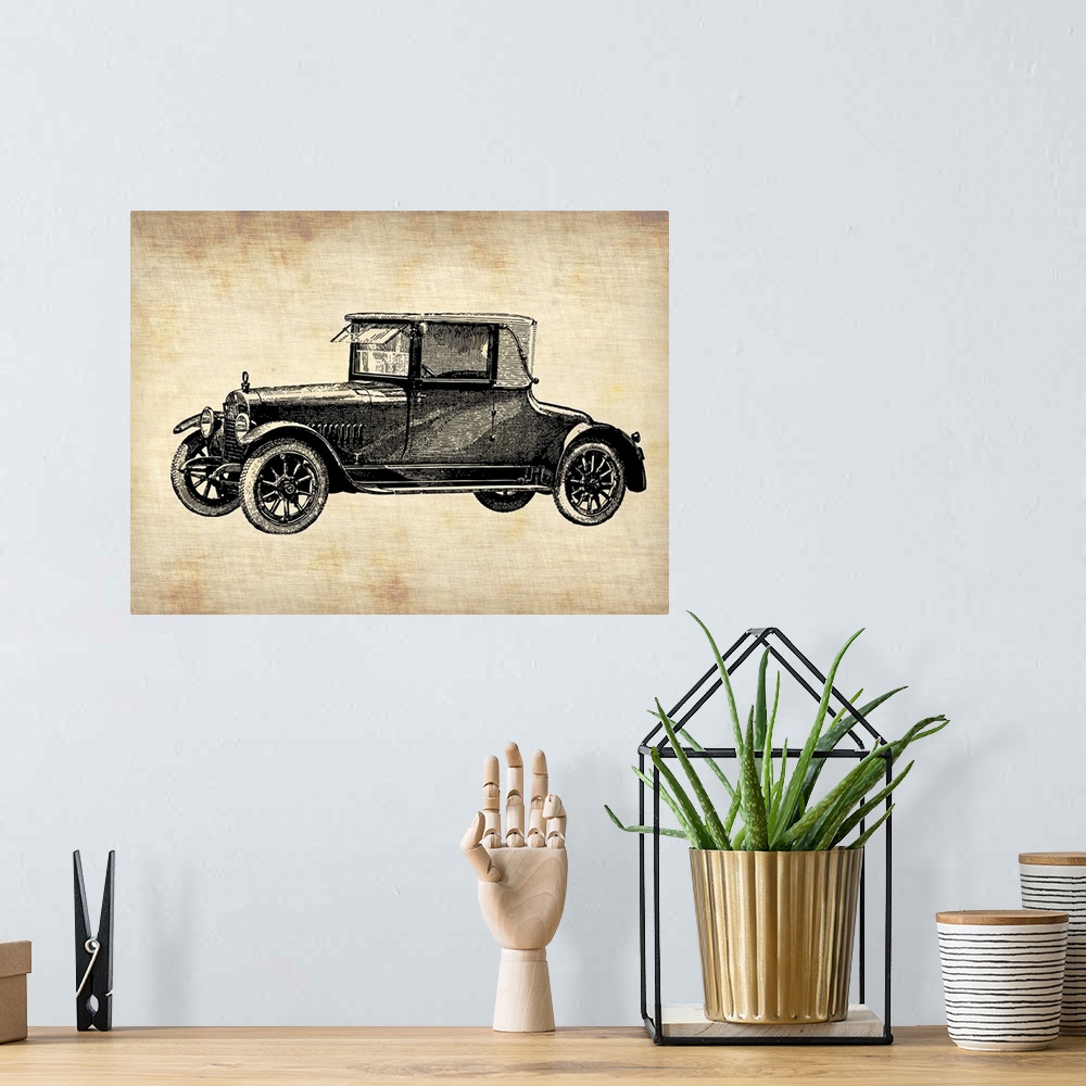 A bohemian room featuring Classic Old Car III