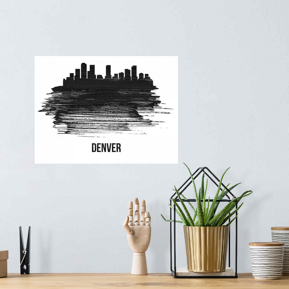 A bohemian room featuring Denver Skyline
