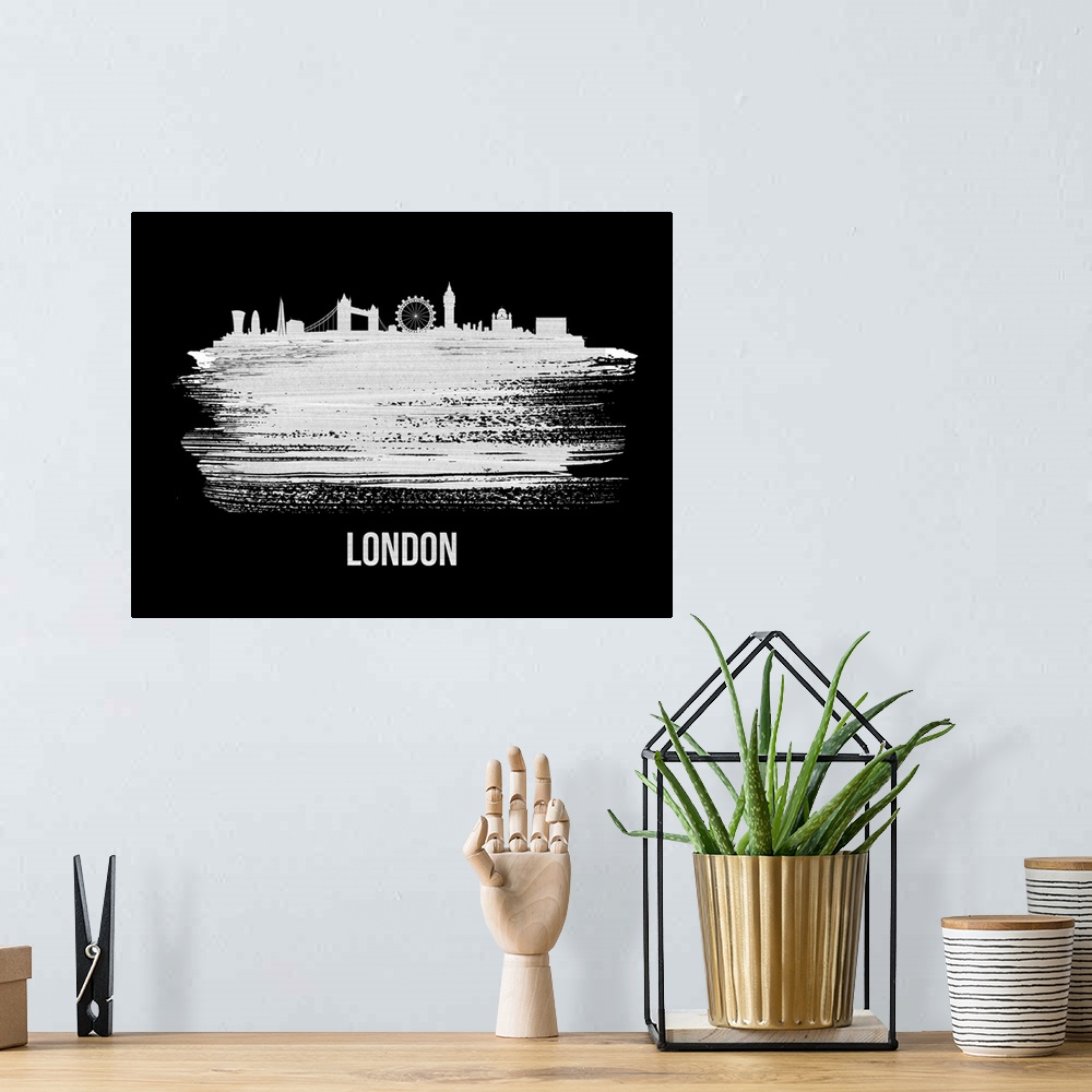 A bohemian room featuring London Skyline