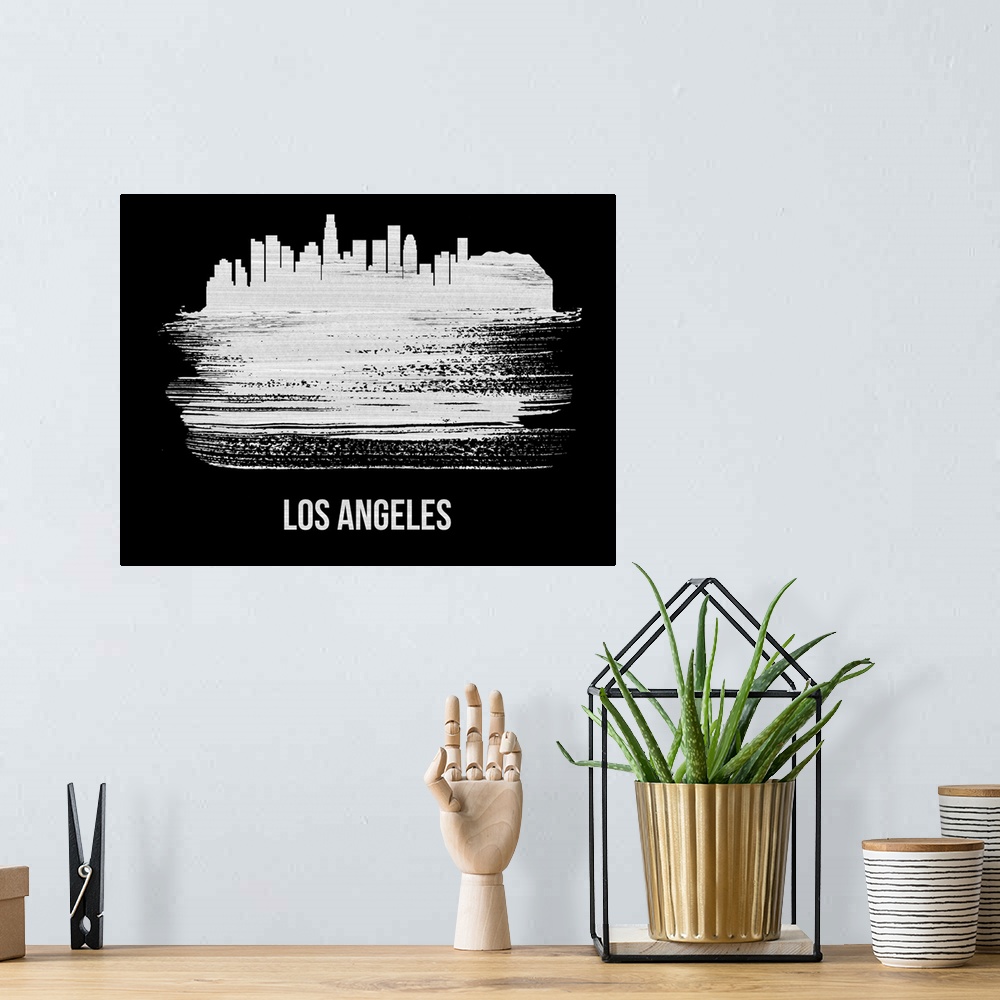 A bohemian room featuring Los Angeles Skyline
