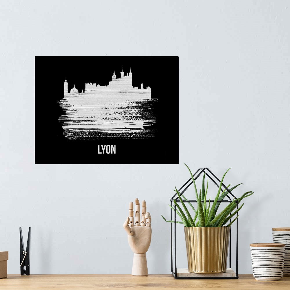 A bohemian room featuring Lyon Skyline