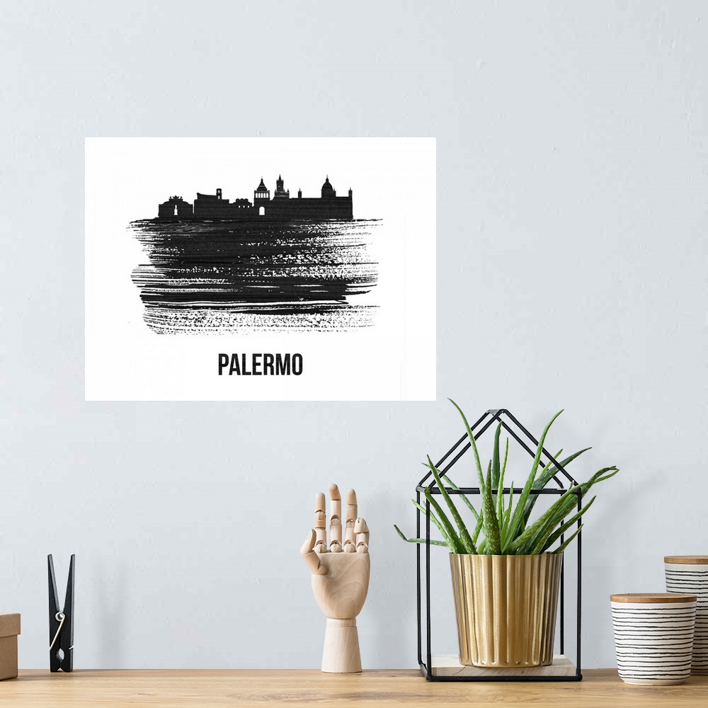 A bohemian room featuring Palermo Skyline