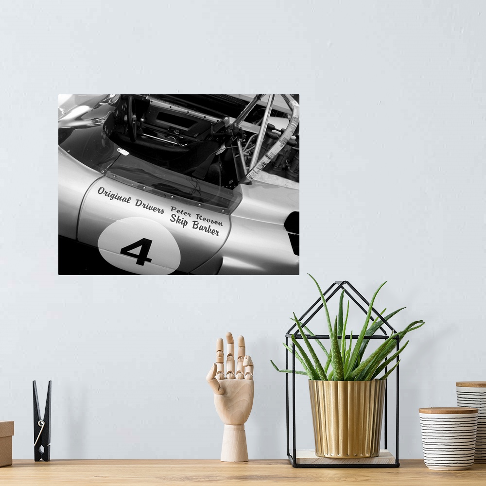 A bohemian room featuring Porsche Racing