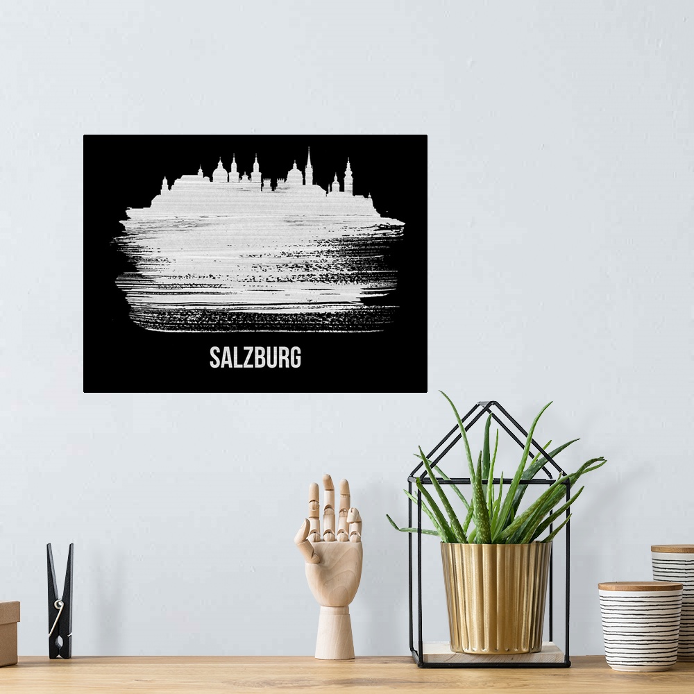 A bohemian room featuring Salzburg Skyline