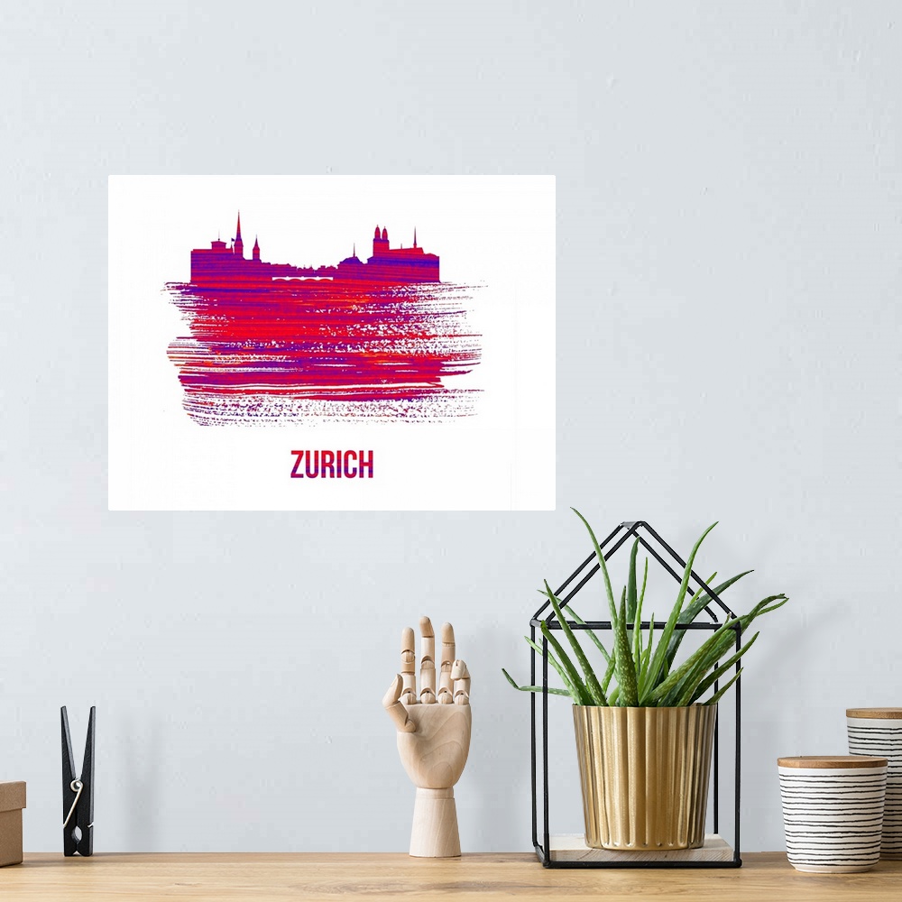 A bohemian room featuring Zurich Skyline