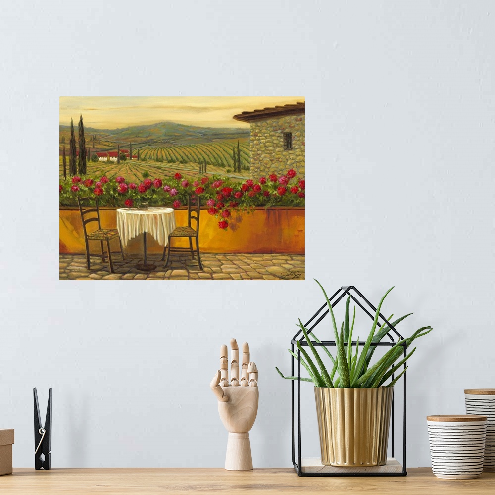 A bohemian room featuring Afternoon Reds On Wall