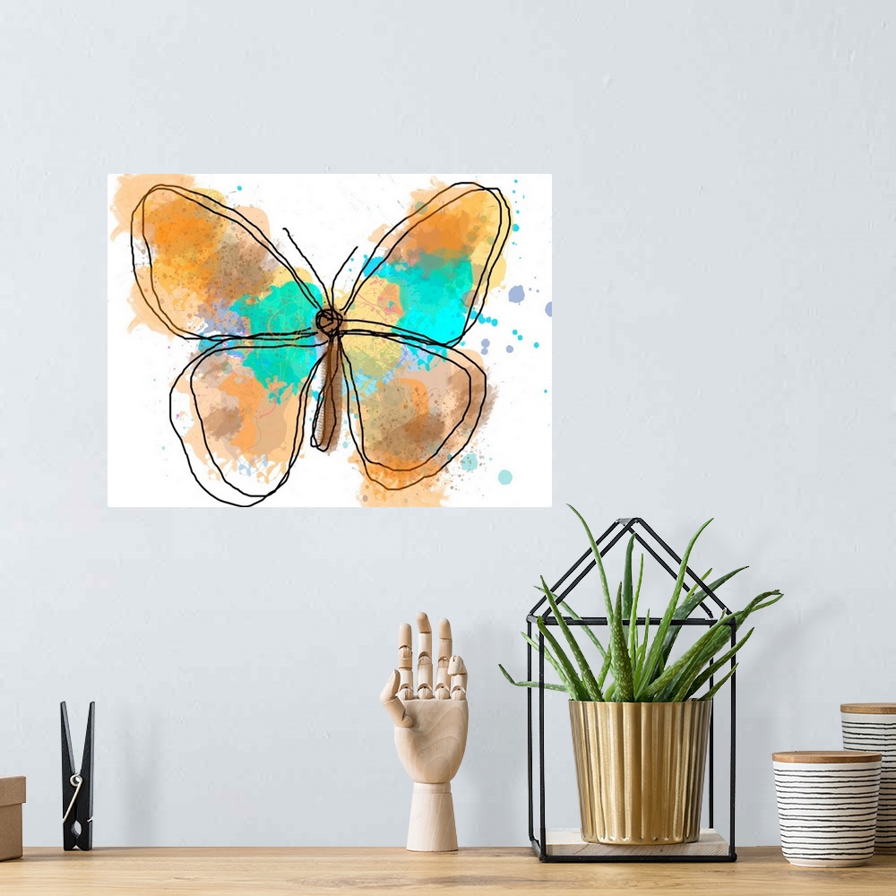 A bohemian room featuring Butterfly II