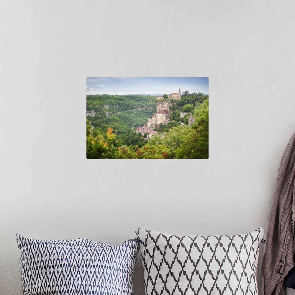 A bohemian room featuring Landscape view of Rocamadour, old medival city in The south of France on occitanie area.
City in...