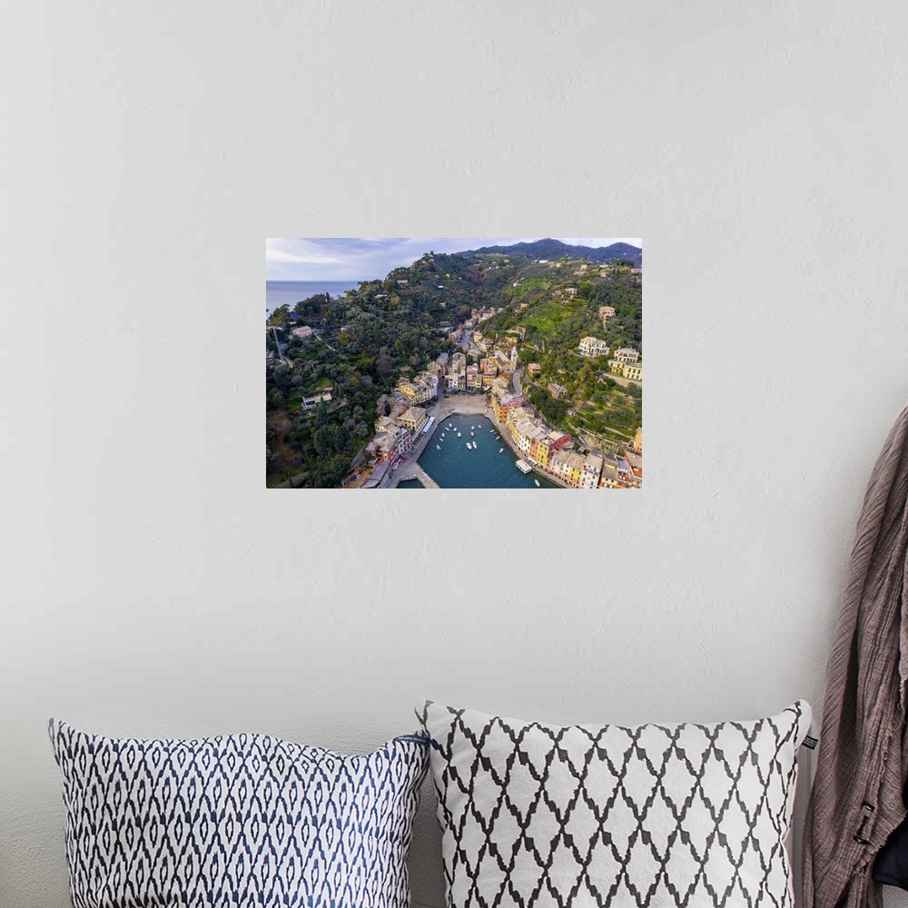 A bohemian room featuring Portofino is a fishing village on the Ligurian Riviera near the city of Genoa. Pastel-colored hou...