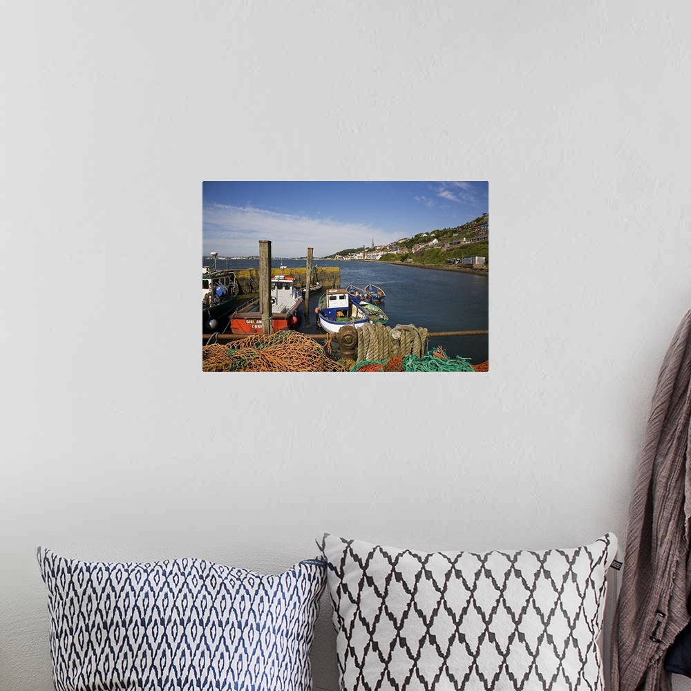 A bohemian room featuring Fishing Harbour at the Pilot Boast Qauy, Cobh, County Cork, Ireland