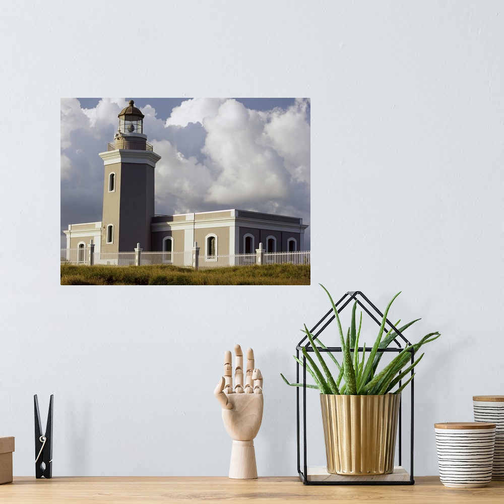 A bohemian room featuring Low angle view of a lighthouse, Cabo Rojo Lighthouse, Cabo Rojo, Puerto Rico