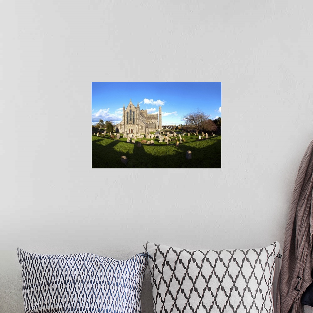 A bohemian room featuring St Canice's Cathedral, Round Tower and churchyard, Kilkenny City, Ireland