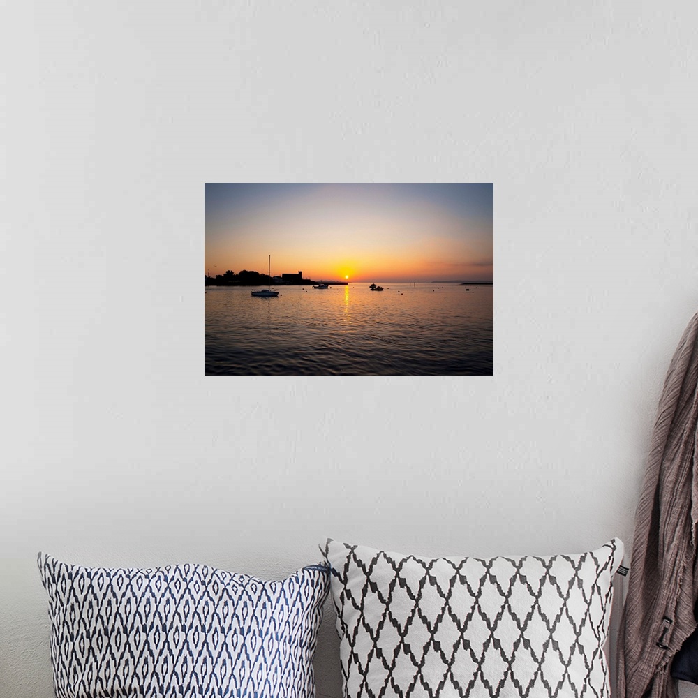 A bohemian room featuring Sunrise over Abbeyside, Across Dungarvan Harbour, County Waterford, Ireland