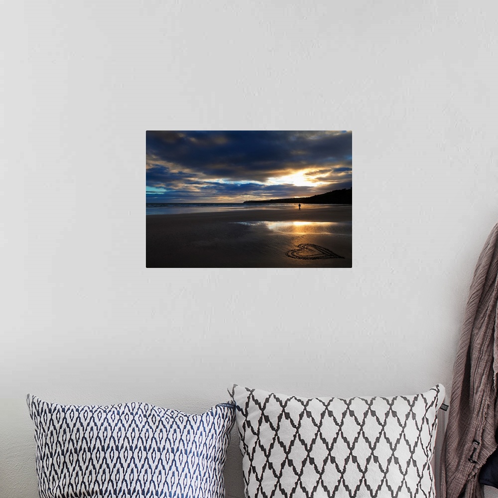 A bohemian room featuring Tramore Beach at Sunset, County Waterford, Ireland