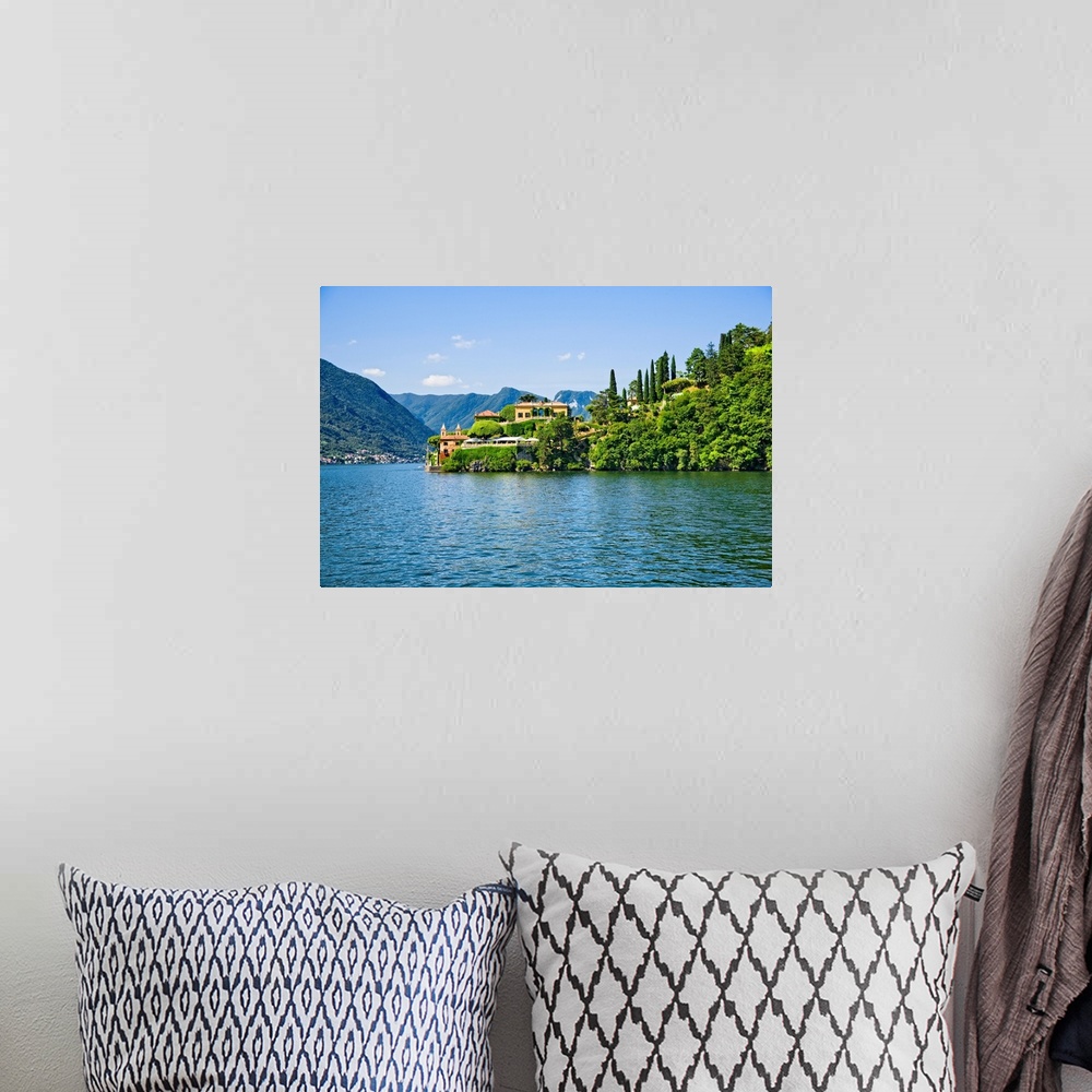 A bohemian room featuring Villa at the waterfront, Villa del Balbianello, Lake Como, Lombardy, Italy