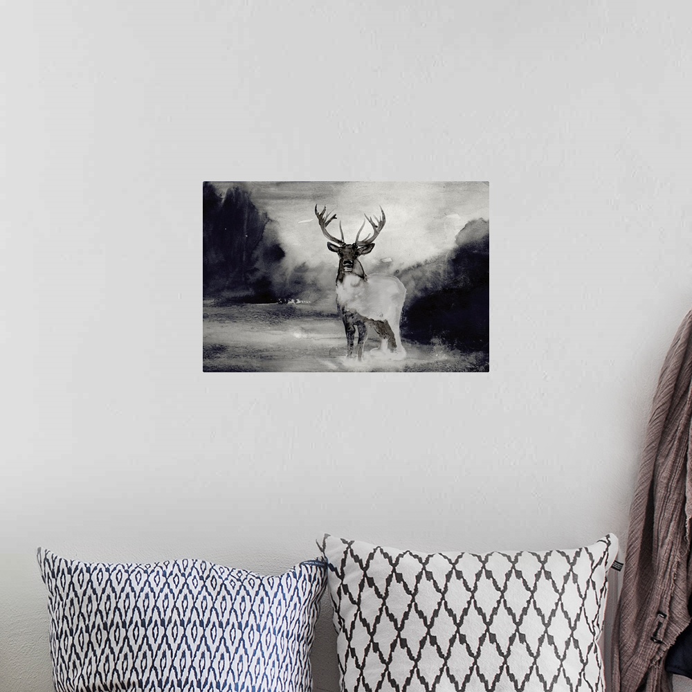 A bohemian room featuring Bull In Forest 1