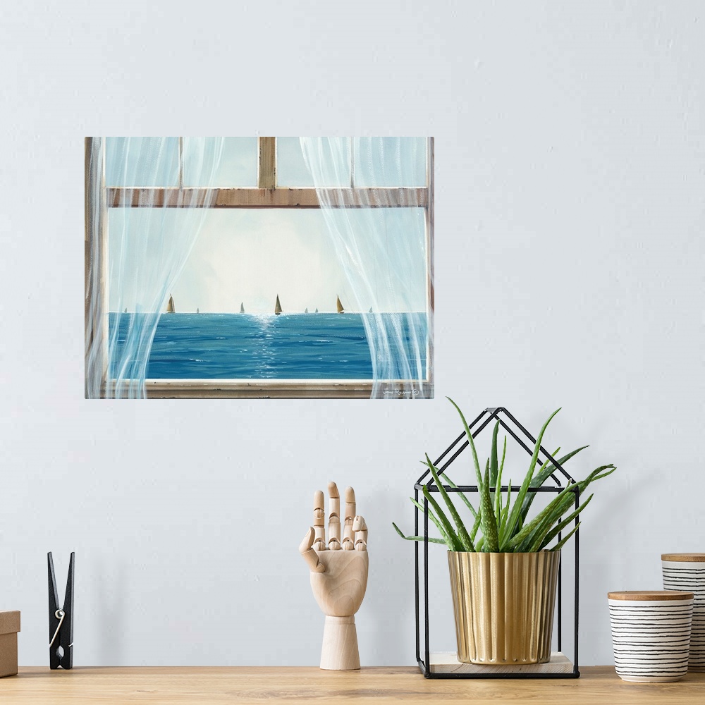A bohemian room featuring Ocean View