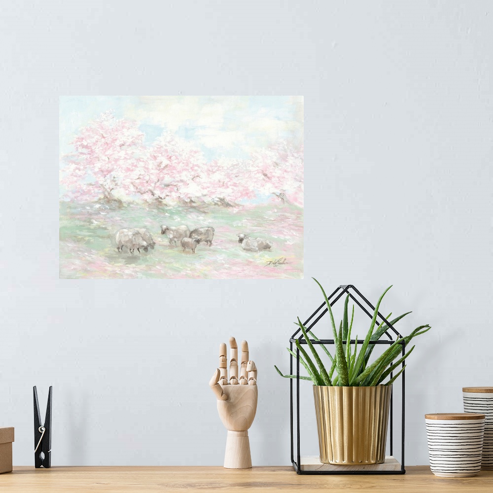 A bohemian room featuring Sheep In Spring