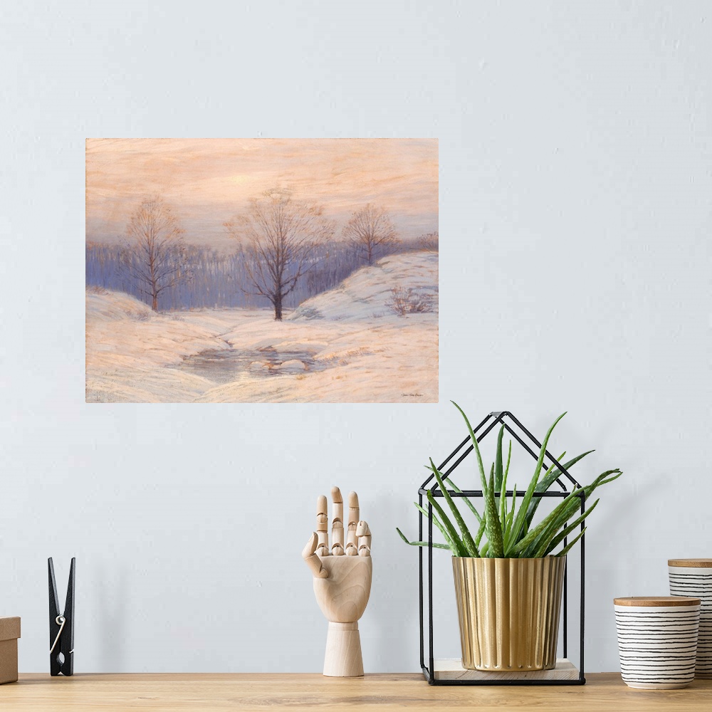 A bohemian room featuring Snowy Sunset