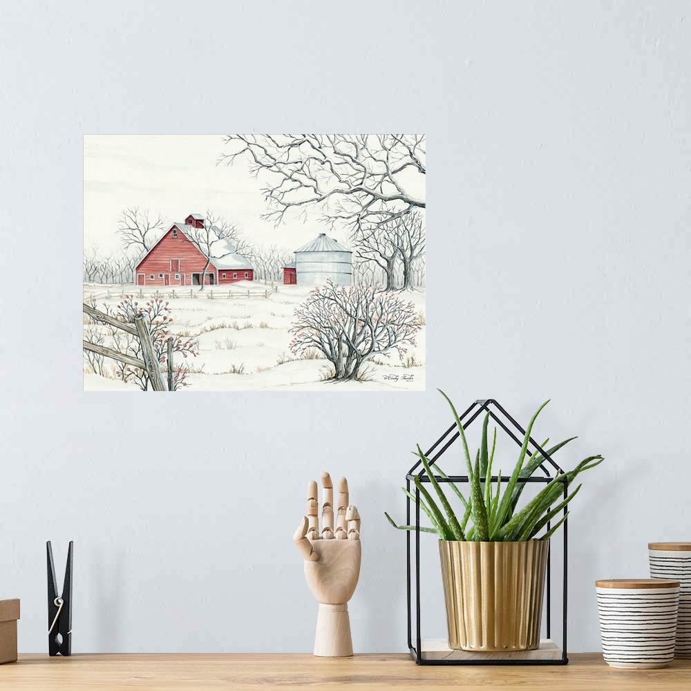 A bohemian room featuring Winter Barn