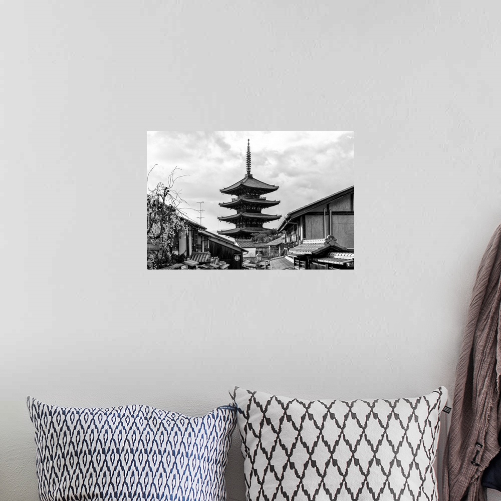 A bohemian room featuring "Black Japan Collection" by Philippe Hugonnard. This new series of captivating black and white ph...