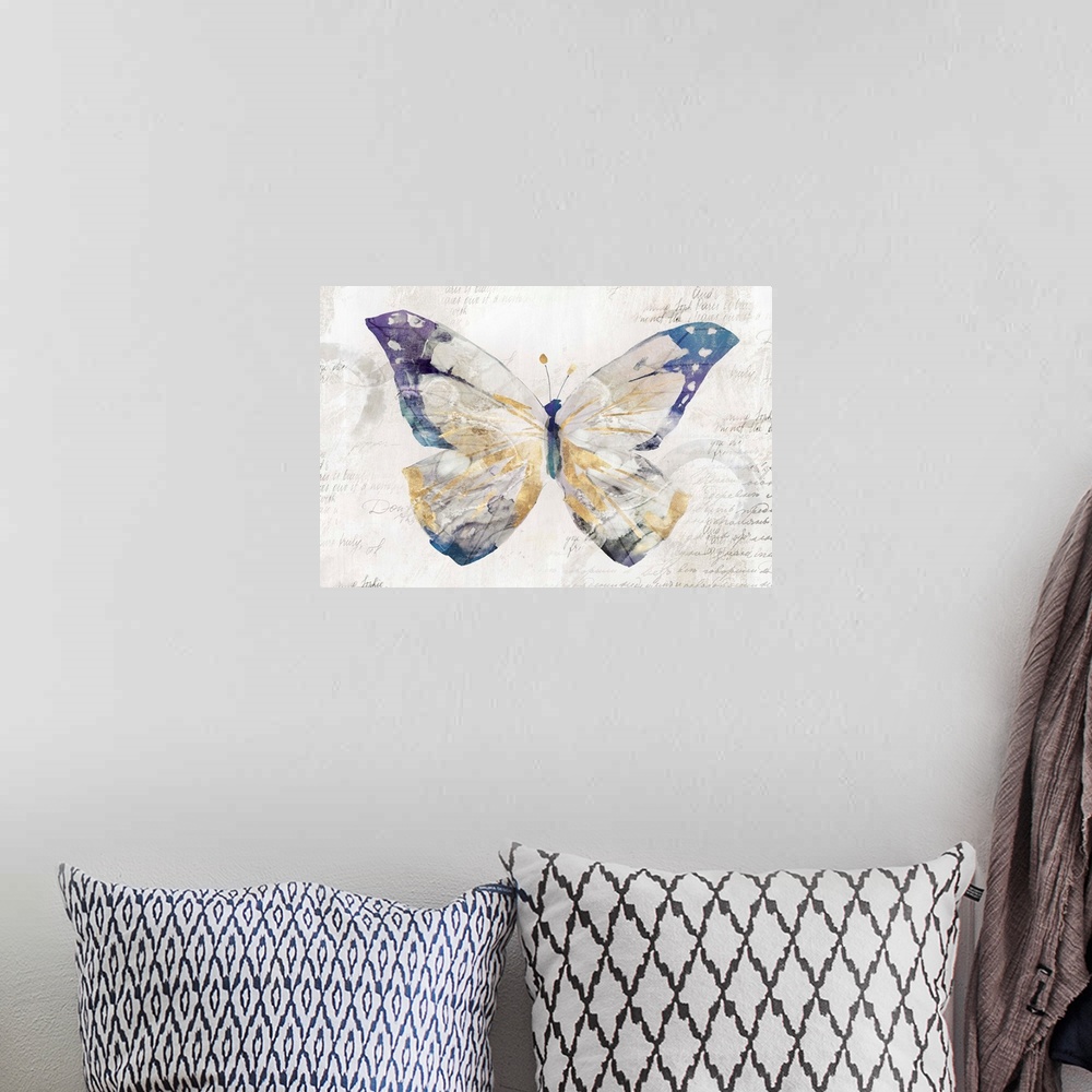 A bohemian room featuring Butterfly Effect I