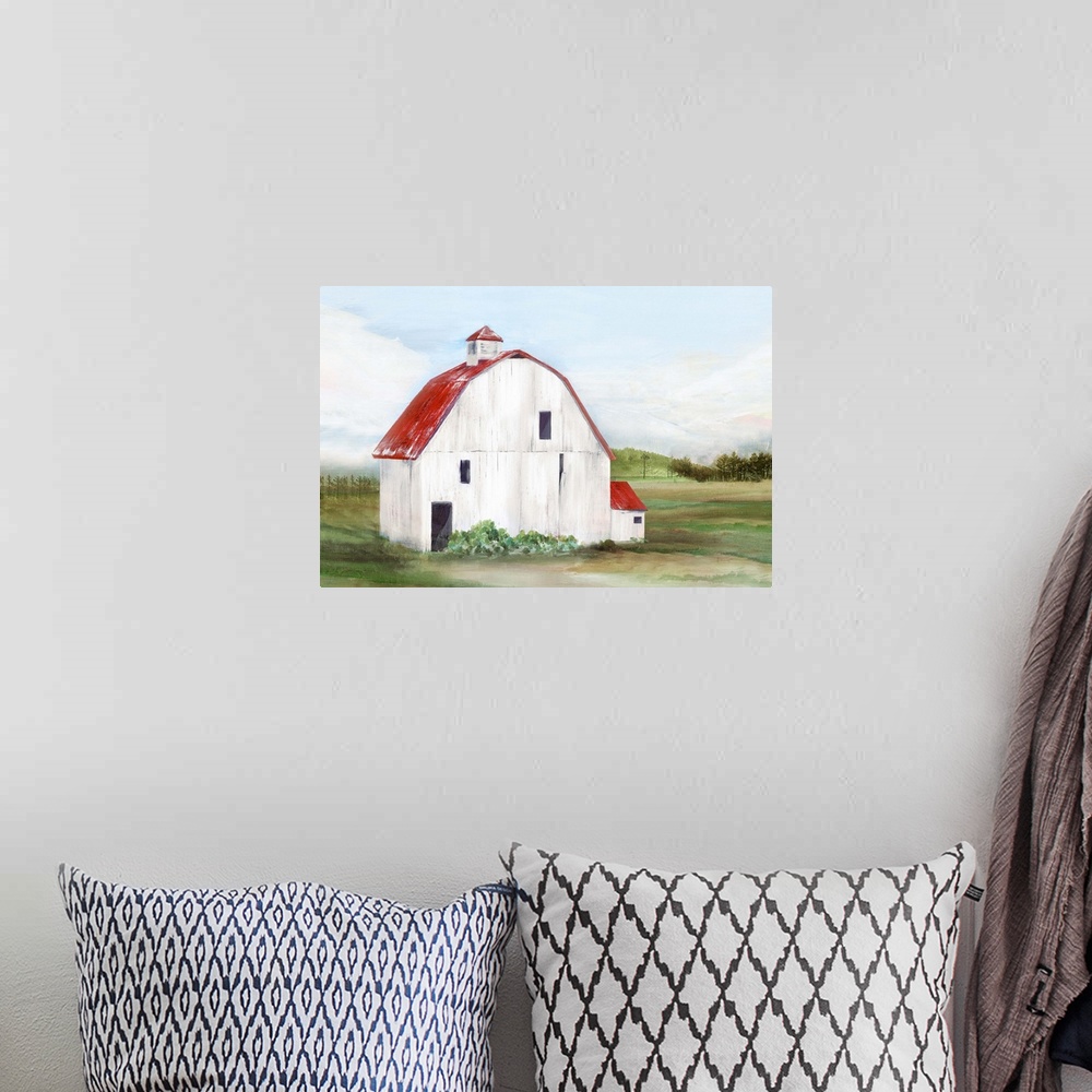 A bohemian room featuring Red Barn I