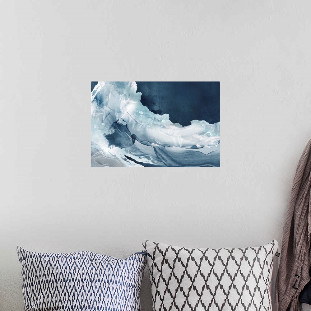 A bohemian room featuring Wave Of Blue Ice