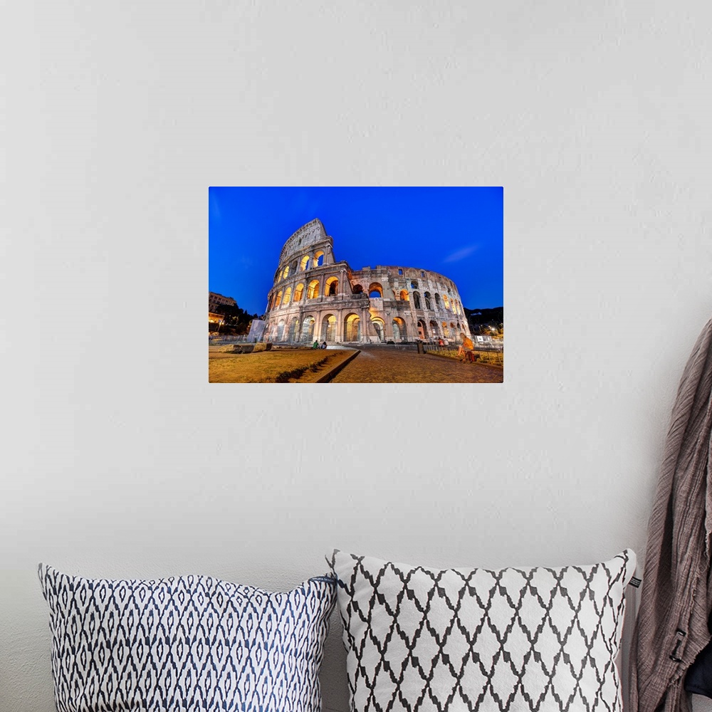 A bohemian room featuring Colosseum At Dusk