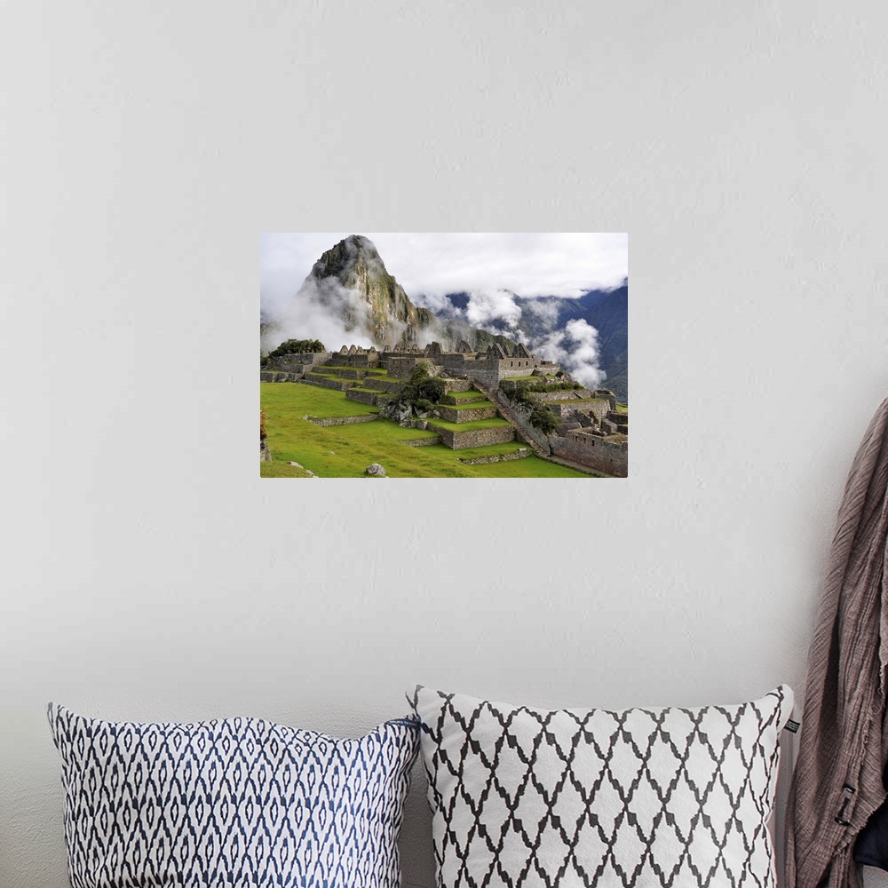 A bohemian room featuring Machu Picchu