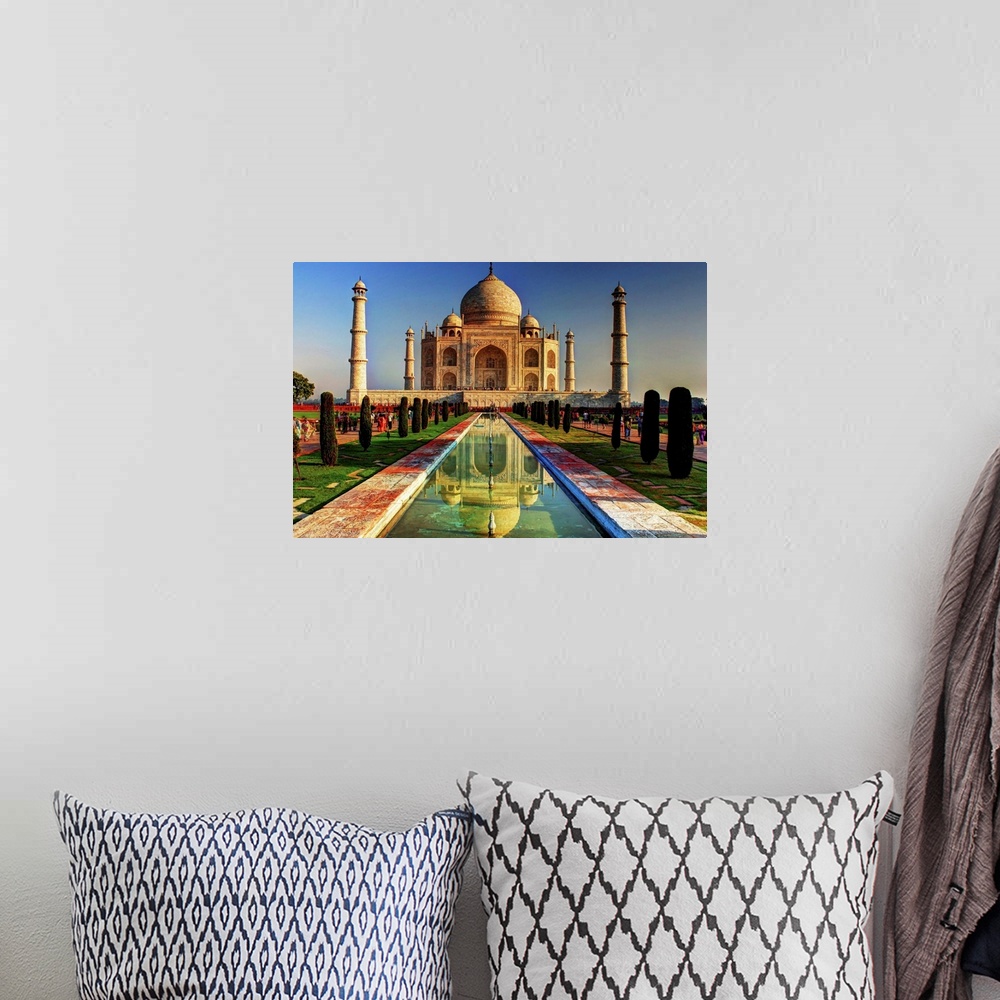 A bohemian room featuring The Taj Mahal