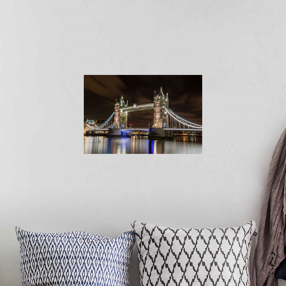 A bohemian room featuring Tower Bridge