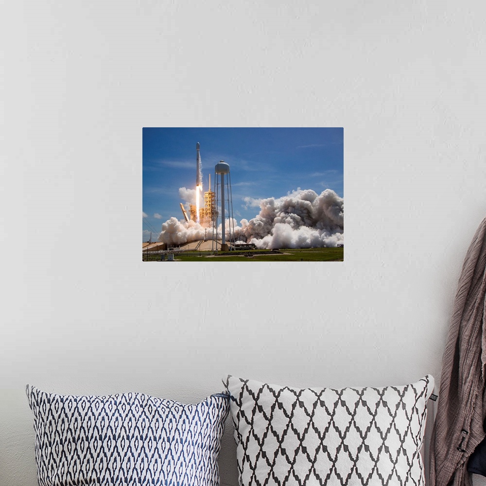A bohemian room featuring On June 23, 2017, SpaceX's Falcon 9 rocket successfully launched the BulgariaSat-1 satellite into...