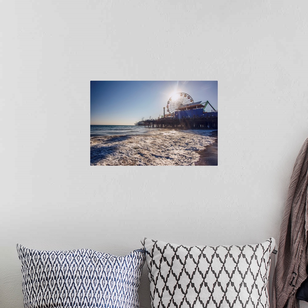 A bohemian room featuring The Santa Monica Pier is a large double-jointed pier at the foot of Colorado Avenue in Santa Moni...