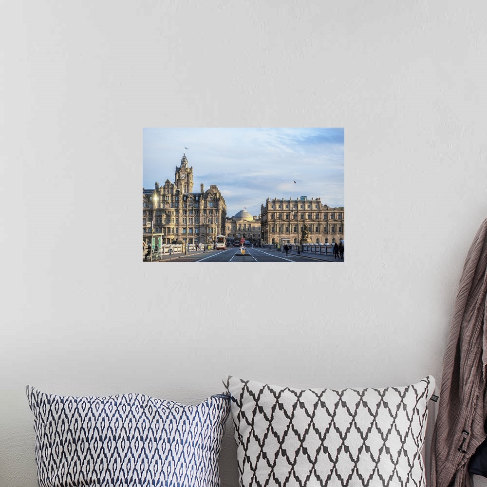A bohemian room featuring Photograph of the luxurious Balmoral Hotel in Edinburgh, Scotland, UK