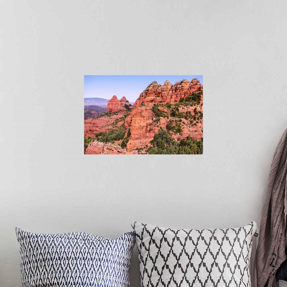 A bohemian room featuring View of red rock near Hangover Trail in Sedona, Arizona.