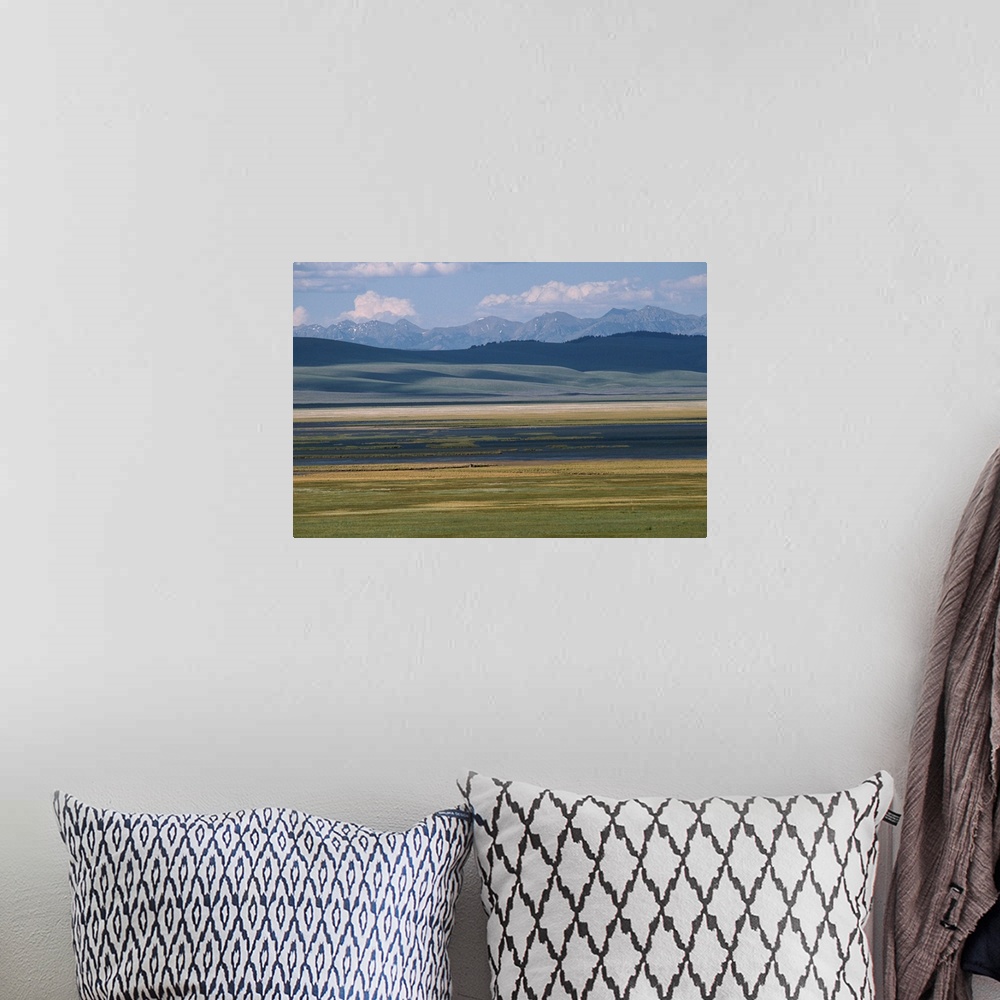 A bohemian room featuring Scenic view of Red Rocks National Wildlife Refuge, Montana.