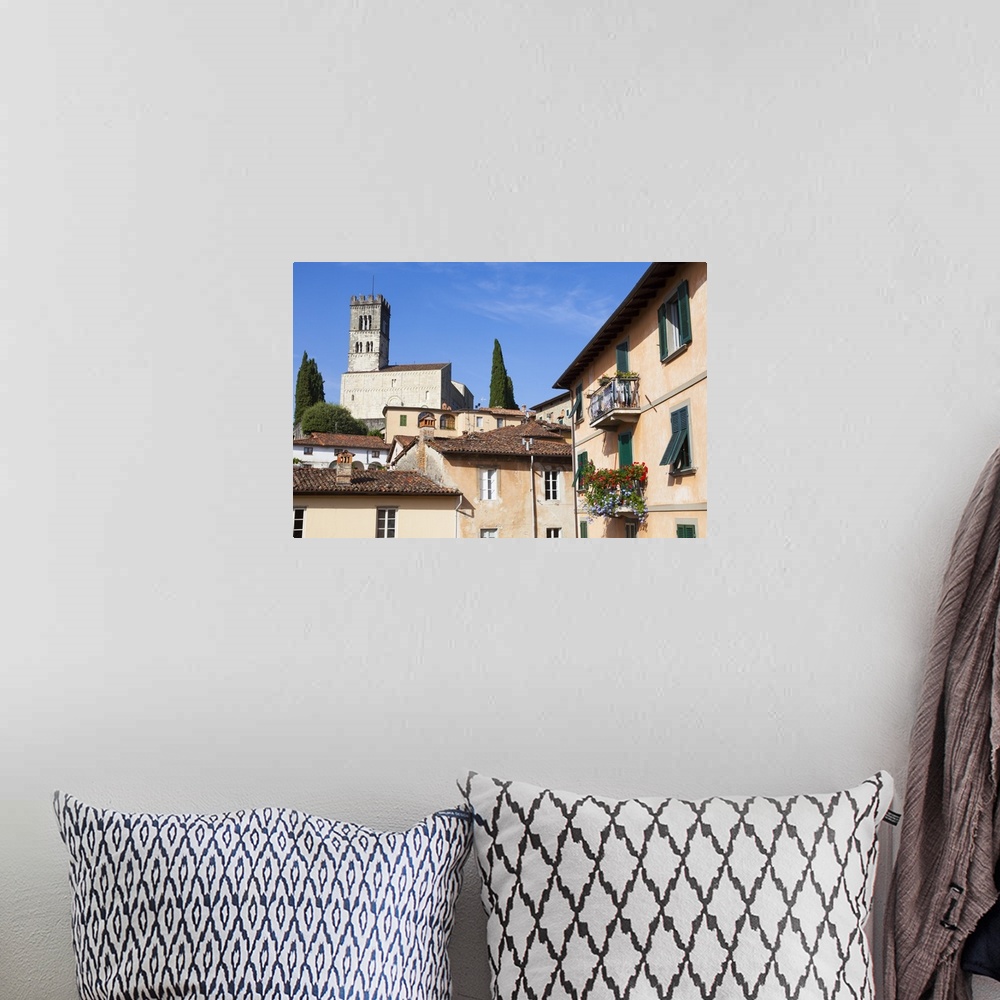 A bohemian room featuring Barga Cathedral, Barga, Tuscany, Italy